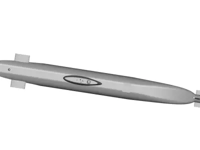 Submarine 3D model 2