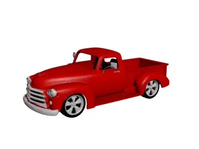 1950 Early Vintage Pickup Truck Antique Classic Vehicle 3D model