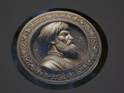 Tamerlane Medallion 3D print model get