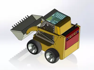 Excavator Toy Car 3D Model  3D model