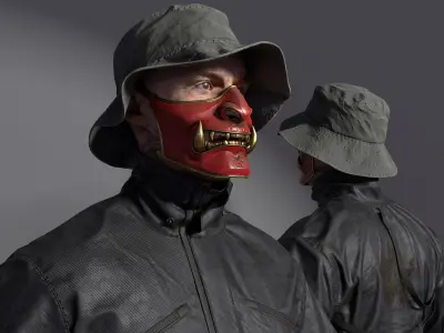 Soldier - City soldier Low-poly 3D model