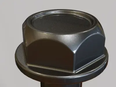 M5 Hex Bolt and Nut 3D print model