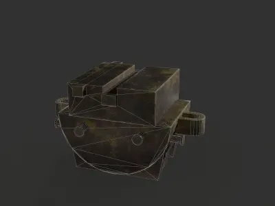 Foundry Cont Low-poly 3D model