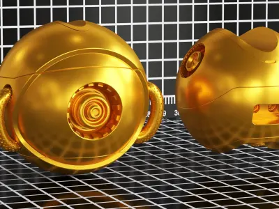 Hard Surface Futuristic Kitbash VOL 03 3D model