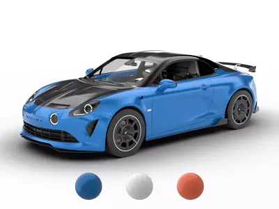 Alpine A110 R 2023 3d model 3D model