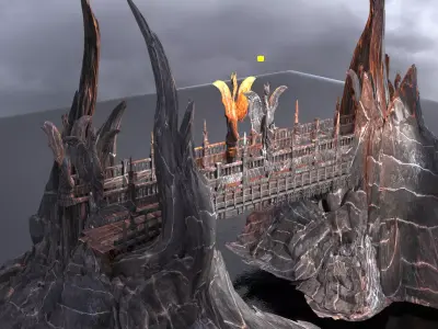Hades Drake bridge 1  3D model