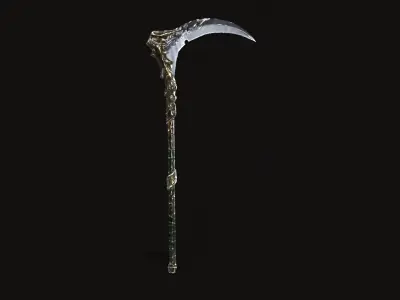 Fantasy Scythe V01 Low-poly 3D model