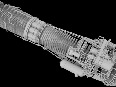 This is an engine created for VTOL aircraft 3D model