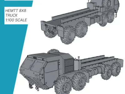 HEMTT 977 Truck USA 3D print model