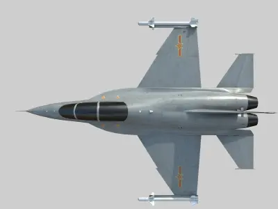 Chinese air force jl10 trainer Low-poly 3D model