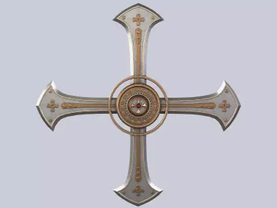 Vampire hunter weapon Low-poly 3D model