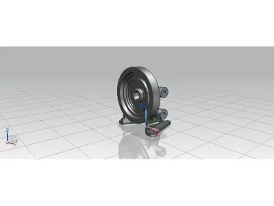 Alumunium CAST component Free 3D model