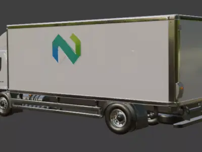 Cargo Truck 3D Model 3D model purchase