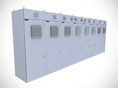 Electrical fuse box 4 3D model