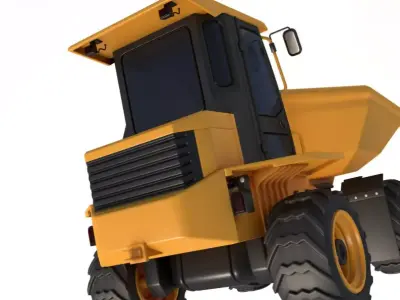 JCB 6T-1 Cabbed Site Dumper 3D model