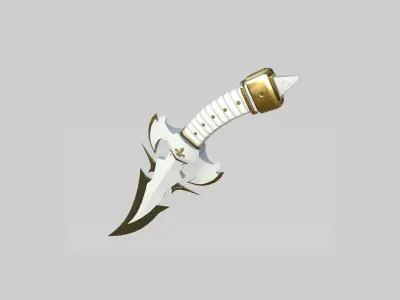 Medieval Dagger 03 Luxury- Fantasy Character Weapon Low-poly 3D model