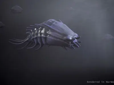 Sea creature1 - Game Ready Low-poly 3D model Low-poly 3D model
