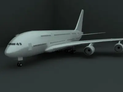 Aircraft boeing jetliner - boeing jetliner 3D model