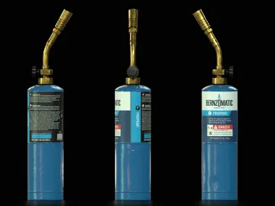 Propane Torch PBR Low-poly 3D model