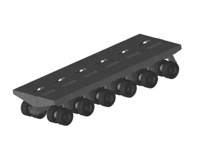 Self Propelled Modular Transporter 3D model