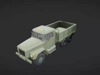 military cargo truck 3D model purchase