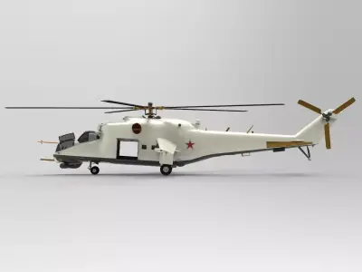 Mil Mi-24 Hind 3D model