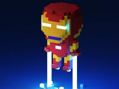 Ironman lego iron man Low-poly 3D model