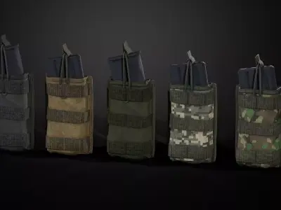 Magazine pouch 03 Low-poly 3D model
