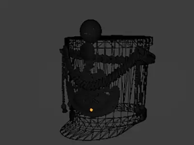 Napoleonic French Shako with Artillery Insignia 3D model