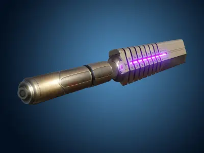 Energy Baton-Sword Low-Poly PBR Textures Low-poly 3D model