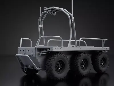 Ratel H UGV High-Poly 3D model
