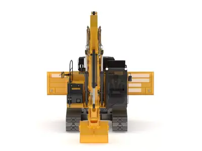 Small Excavator 316E 3D model