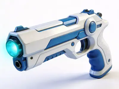 Futuristic Sci-Fi Pulse Pistol  Model Low-poly 3D model