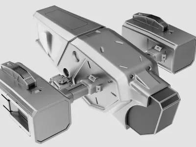 sci-fi drone Free low-poly 3D model