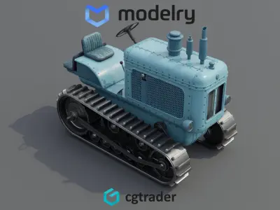 Snow Tractor 3D model purchase