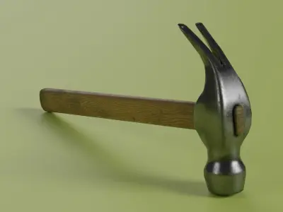 Hammer Low-poly 3D model Low-poly 3D model get