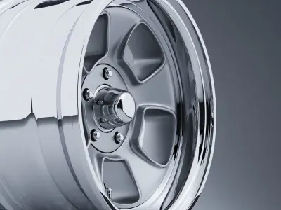 ET Wheels by Team III Wheels FIVE WINDOW Low-poly 3D model