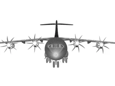 Military airplane 3D model by marcel-haag00