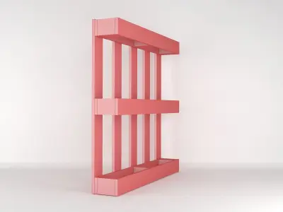 Pallet shelving unit 3D model