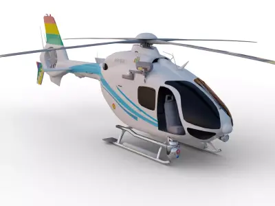 Helicopter Model 3D model by mosozee