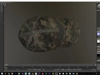Hat Modeling for game Low-poly 3D model