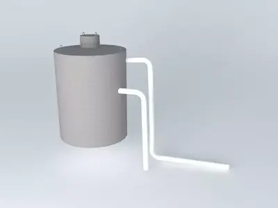 Cistern metal water tank Free 3D model