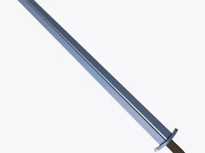 Medieval Arming Sword Low-poly 3D model