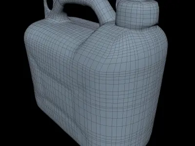 Jerrycan Middle Polly 3D model