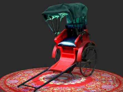 Chinese rickshaw   3D model order