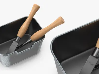 Leather Workshop with Belt Collection 3D model
