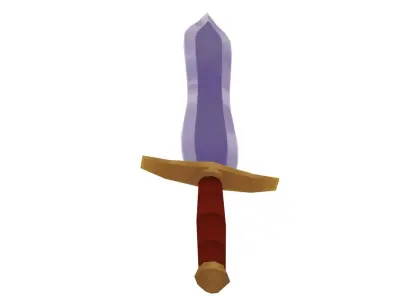 Long Sword - Hand Painted 3D model