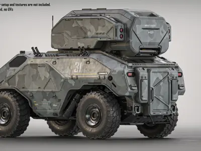 ARMORED VEHICLE 3D model by MaximMMI