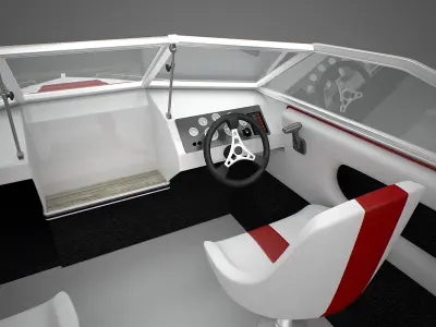 Generic Motorboat 3D model