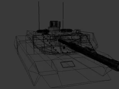 modern tank 3D print model